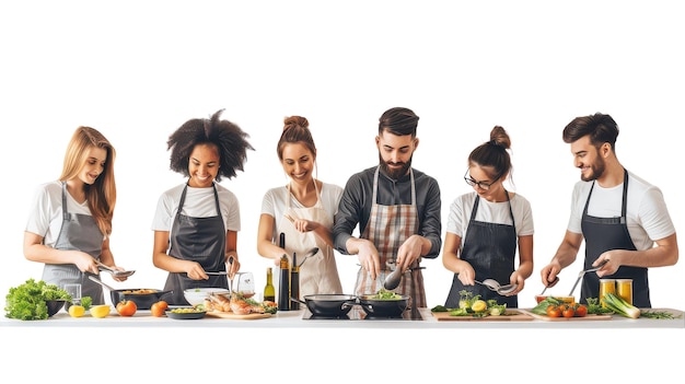 Uczestnicy warsztatów kulinarnych